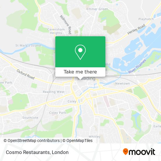 Cosmo Restaurants map