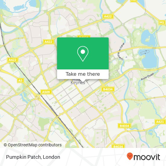 Pumpkin Patch, Midsummer Boulevard Central Milton Keynes Milton Keynes MK9 3 map