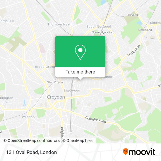 131 Oval Road map