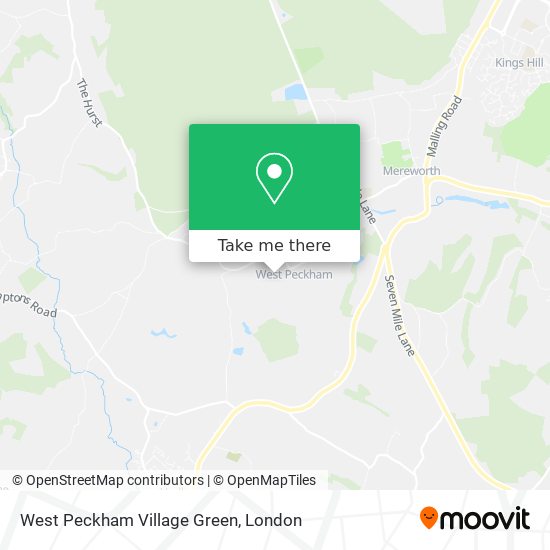 West Peckham Village Green map