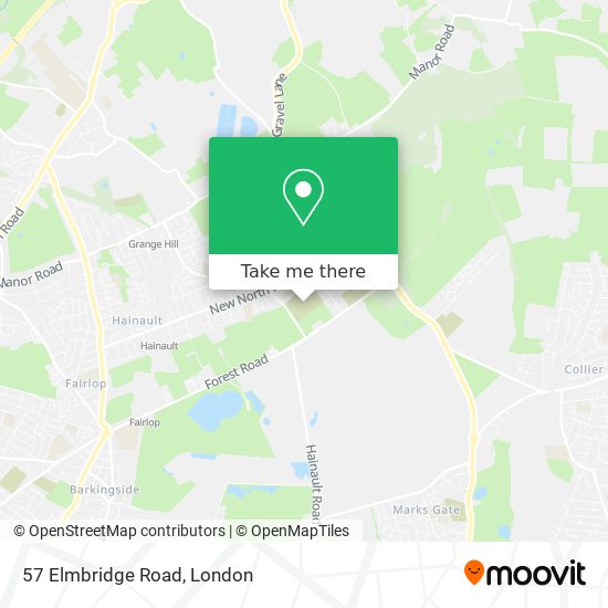 57 Elmbridge Road map