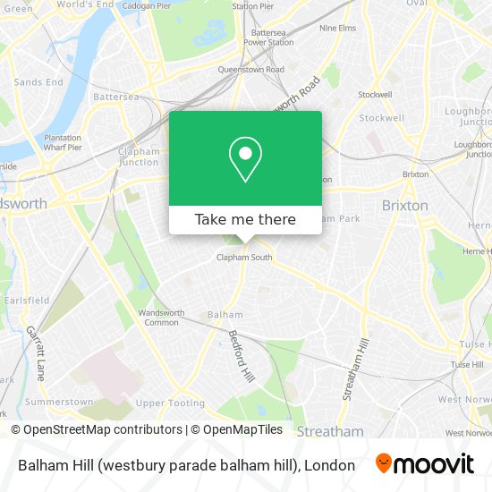 Balham Hill (westbury parade balham hill) map