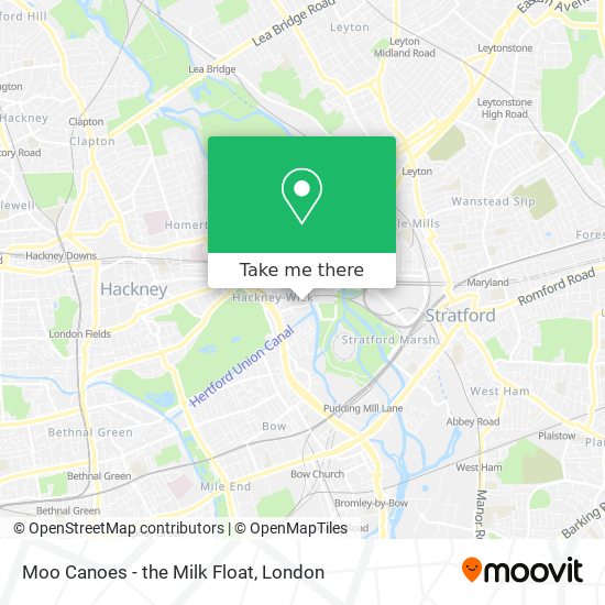 Moo Canoes - the Milk Float map
