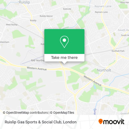Ruislip Gaa Sports & Social Club map
