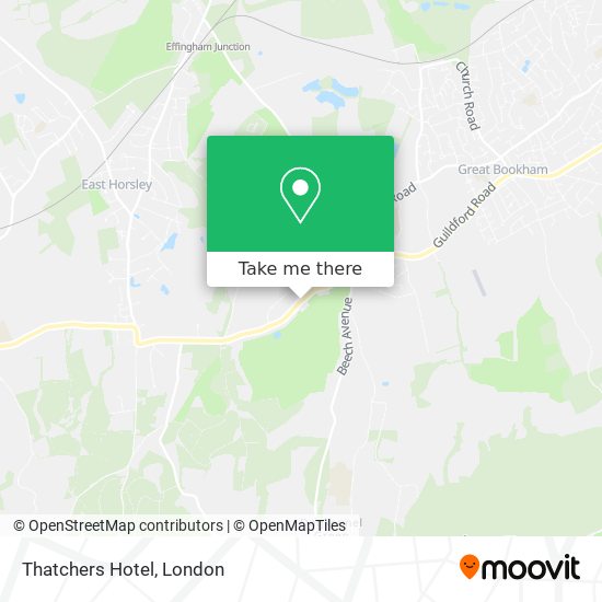 Thatchers Hotel map