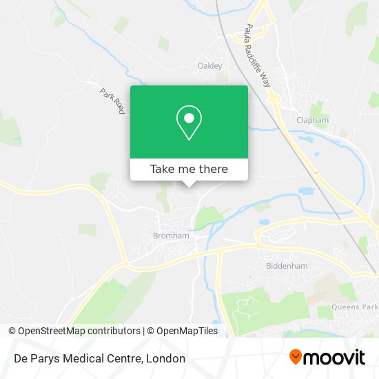 De Parys Medical Centre map