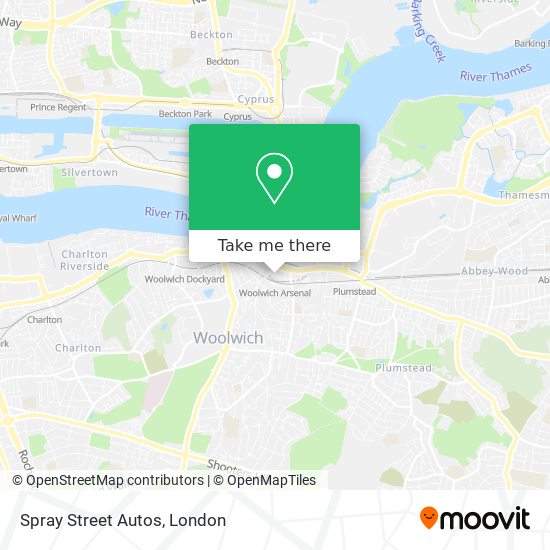 Spray Street Autos map