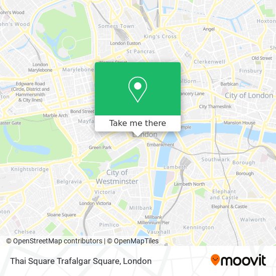 Thai Square Trafalgar Square map