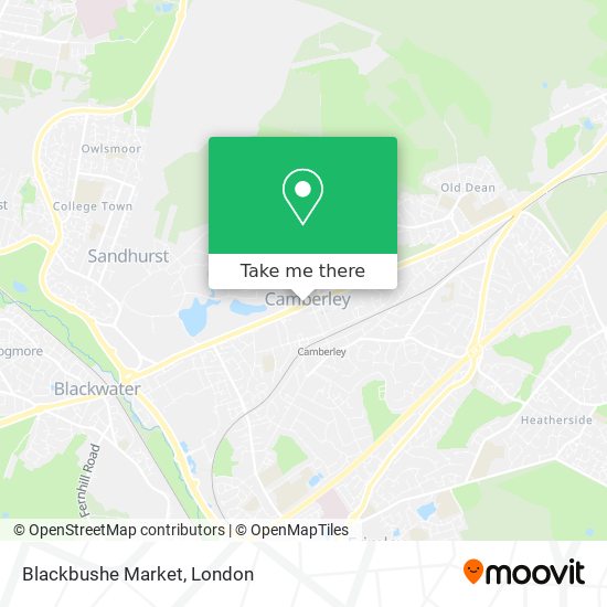 Blackbushe Market map