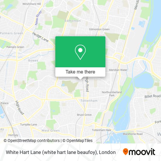 White Hart Lane (white hart lane beaufoy) map