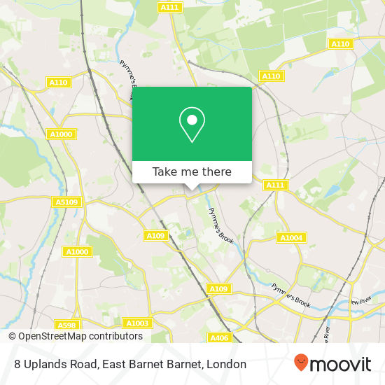 8 Uplands Road, East Barnet Barnet map