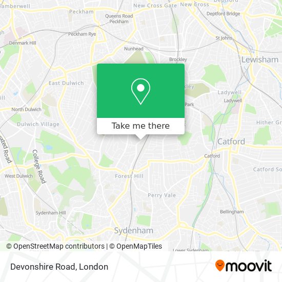Devonshire Road map