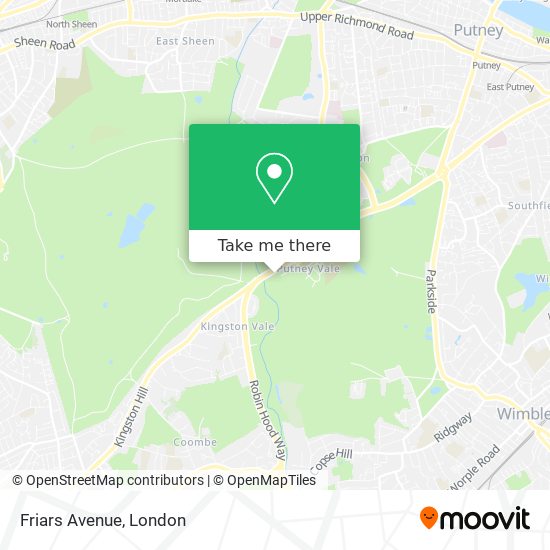 Friars Avenue map