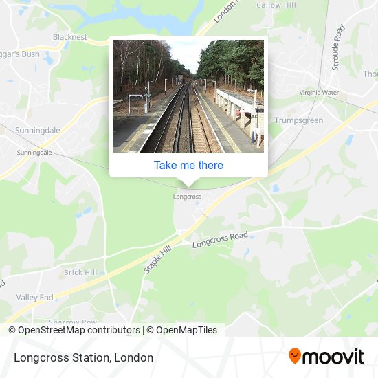 Longcross Station map