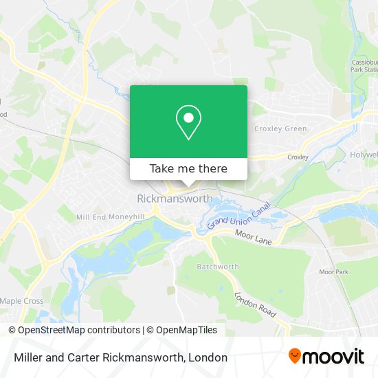 Miller and Carter Rickmansworth map