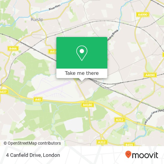 4 Canfield Drive, South Ruislip Ruislip map