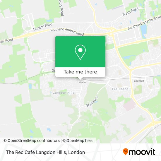 The Rec Cafe Langdon Hills map