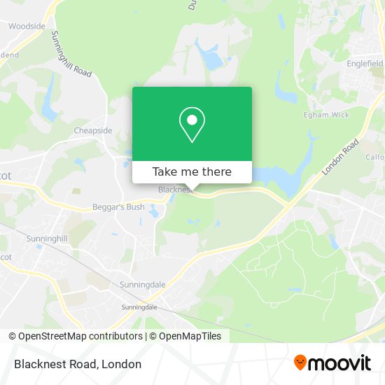 Blacknest Road map