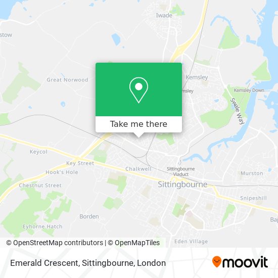 Emerald Crescent, Sittingbourne map