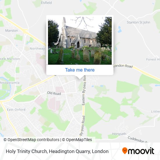 Holy Trinity Church, Headington Quarry map