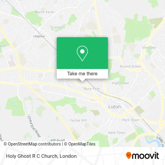 Holy Ghost R C Church map
