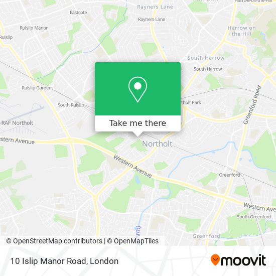10 Islip Manor Road map
