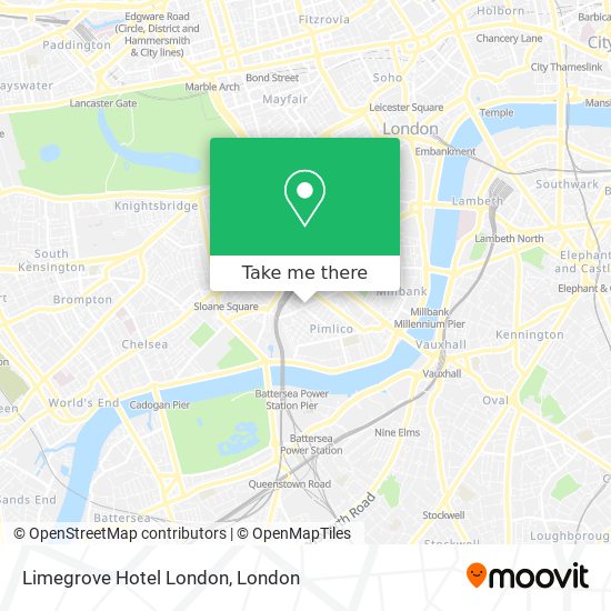 Limegrove Hotel London map