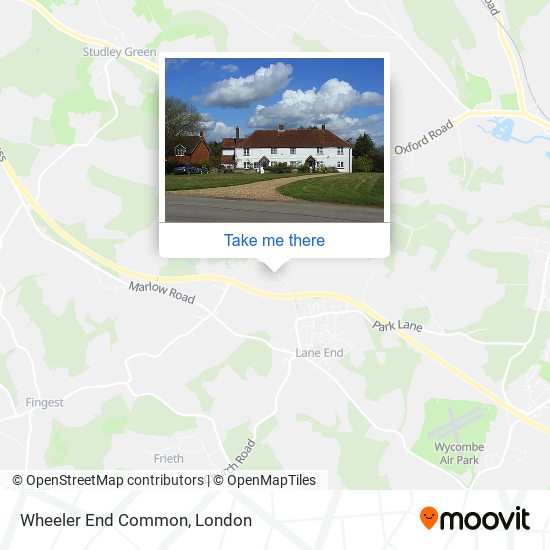 Wheeler End Common map