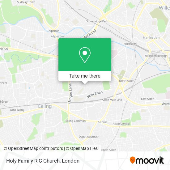 Holy Family R C Church map