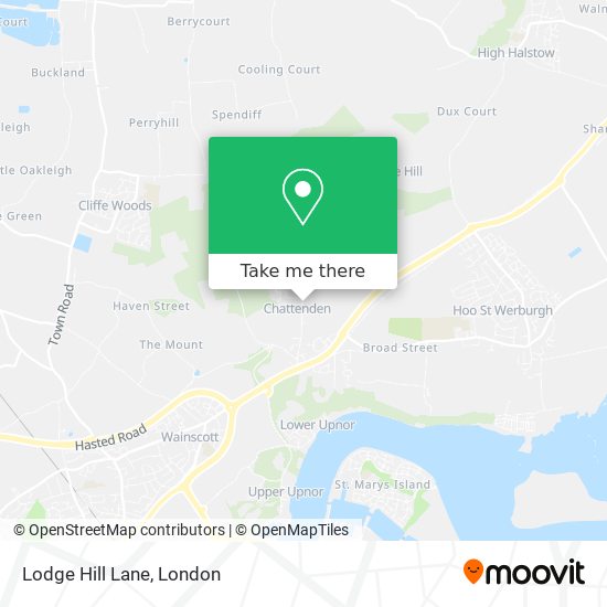 Lodge Hill Lane map