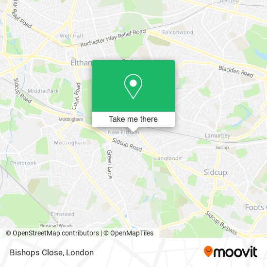 Bishops Close map