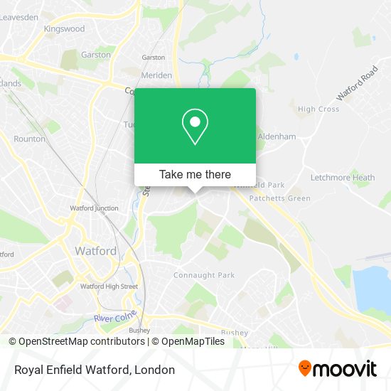 Royal Enfield Watford map