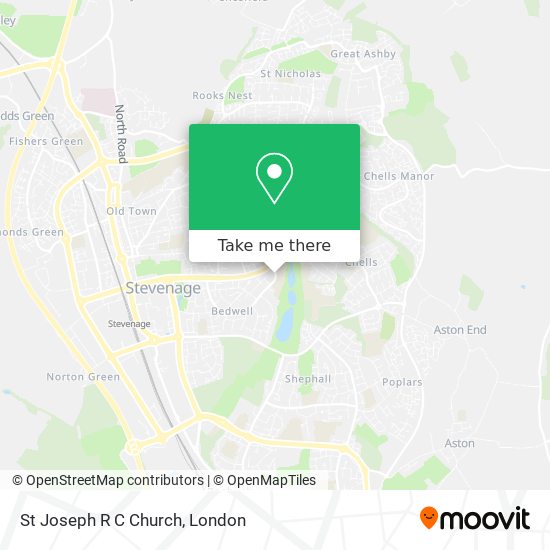 St Joseph R C Church map