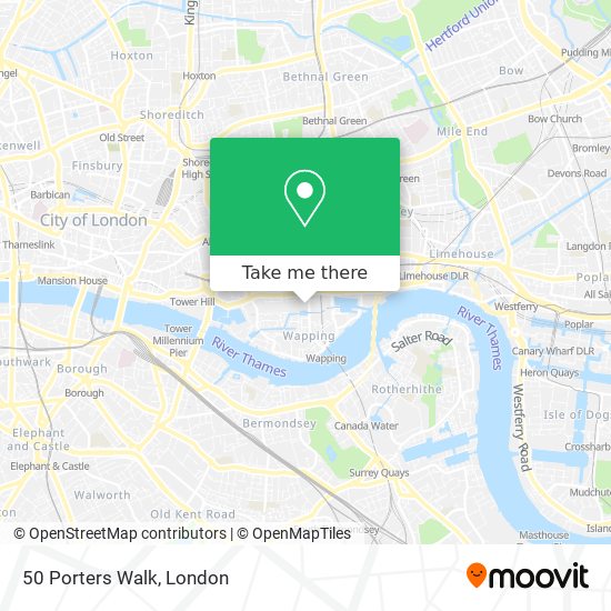 50 Porters Walk map