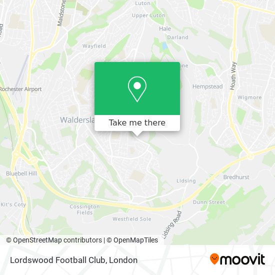 Lordswood Football Club map
