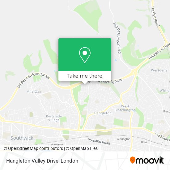 Hangleton Valley Drive map