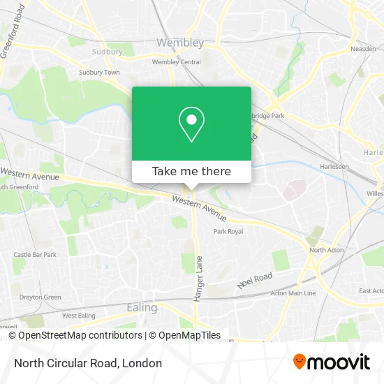 North Circular Road map
