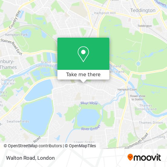 Walton Road map