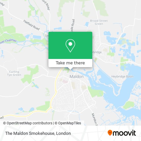 The Maldon Smokehouse map