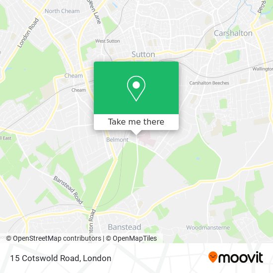 15 Cotswold Road map