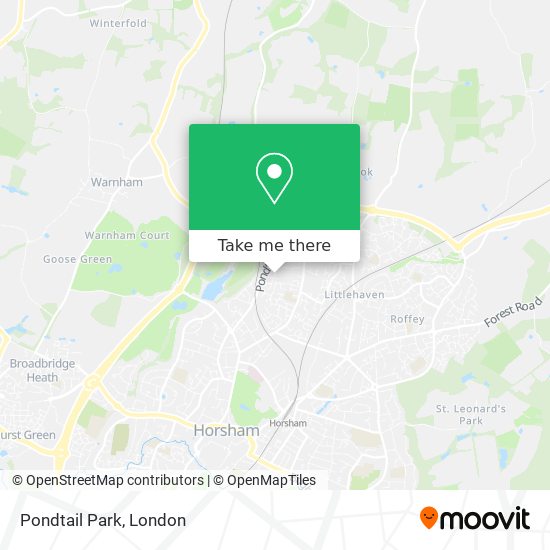 Pondtail Park map