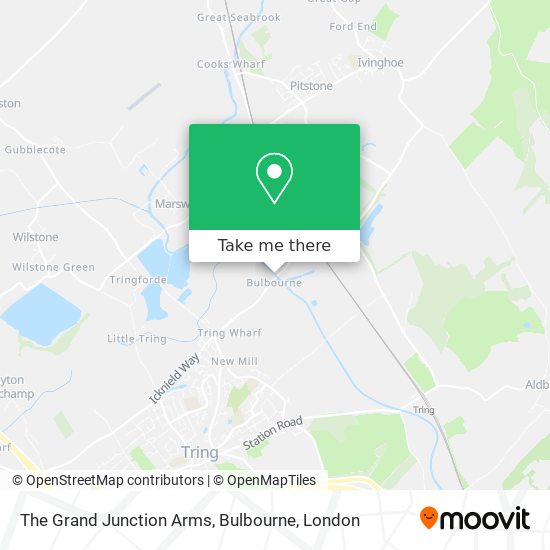 The Grand Junction Arms, Bulbourne map