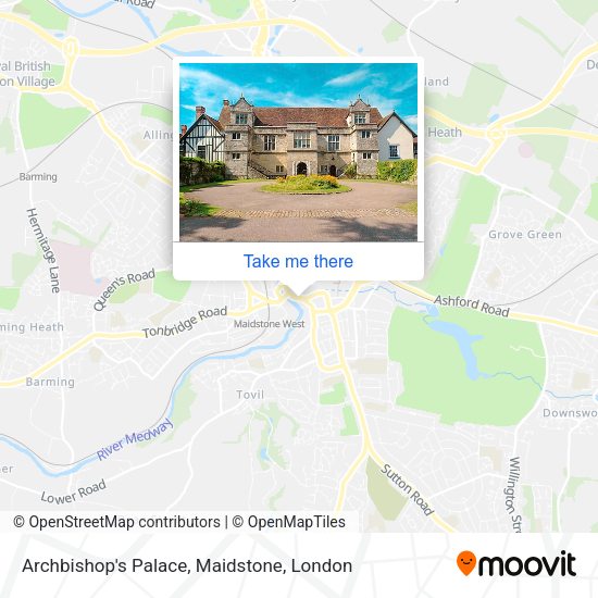 Archbishop's Palace, Maidstone map