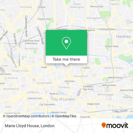 Marie Lloyd House map