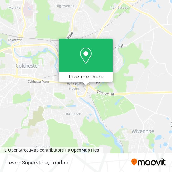 Tesco Superstore map