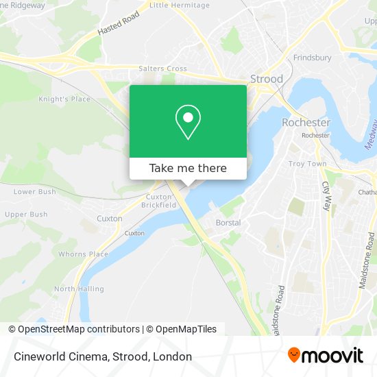 Cineworld Cinema, Strood map