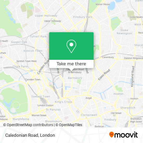 Caledonian Road map
