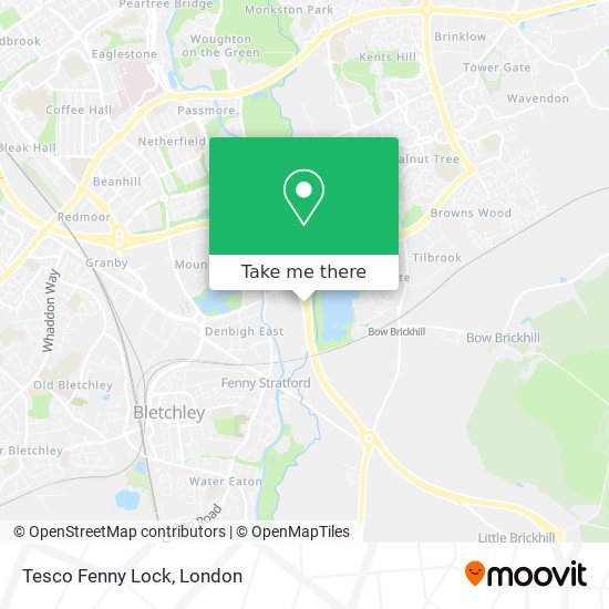 Tesco Fenny Lock map