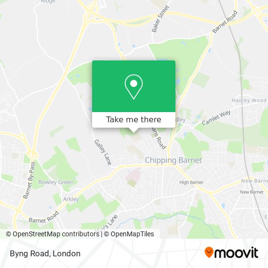 Byng Road map