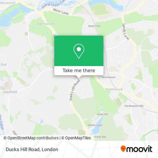 Ducks Hill Road map